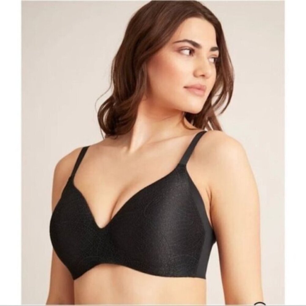 Knix Lace Wingwomen Contour Bra Black Size 8 Fits 40D, 42D, 40DD, 42DD, 40E NWT